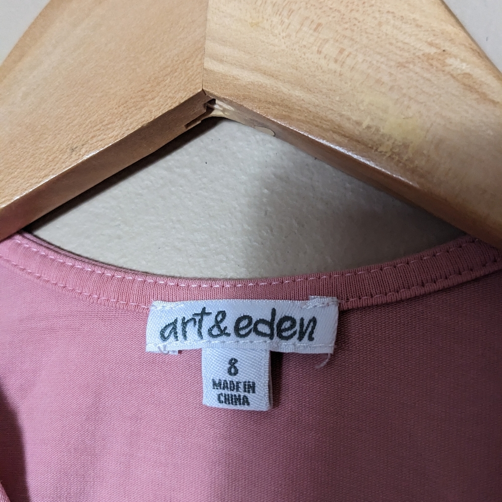 Art and Eden long sleeved Organic Cotton Blend Dress size 8 - Picture 3 of 5